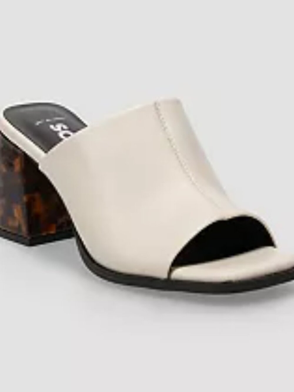NWT/Box SO Brand Muneer Block Heel Women's Slip Slide Mule Sz 10